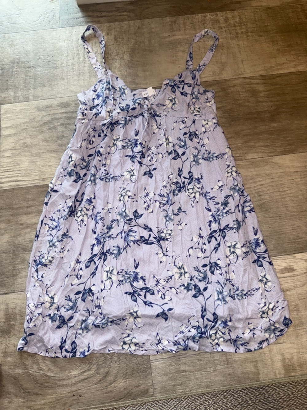Socialite Lavender Floral Spaghetti-Strap Sundress